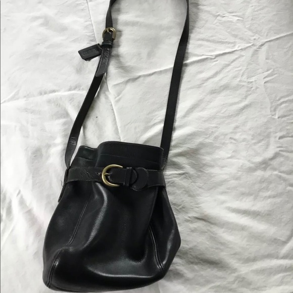 Coach Handbags - Vtg Coach Belted Soho Cinch Bag Black Leather Bag